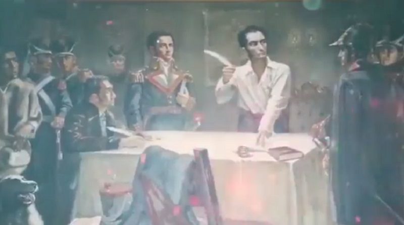 Hace 200 años el Libertador Simón Bolívar se juramentó como presidente de la Gran Colombia