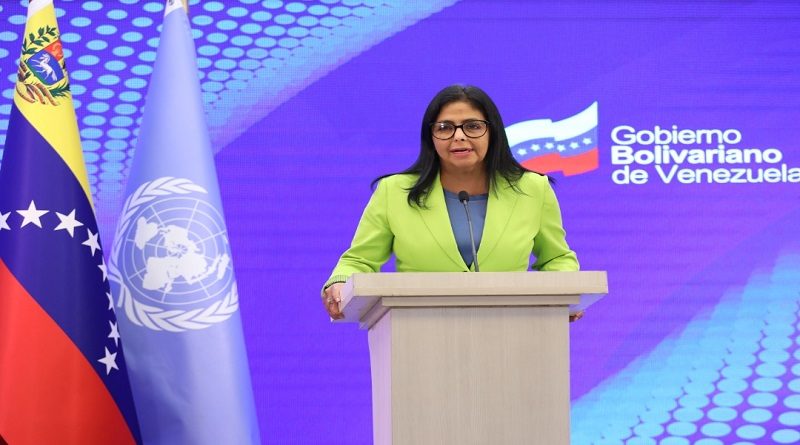 Vicepresidenta Delcy Rodríguez: UNCTAD debe impulsar nuevo modelo de comercio para el bienestar de los pueblos