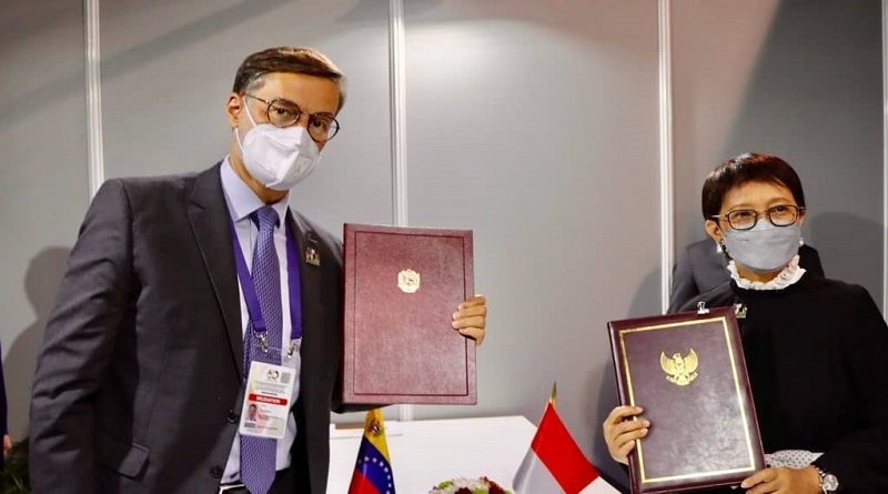 Venezuela e Indonesia suscriben memorándum de entendimiento para establecer Mecanismos de Consultas Políticas
