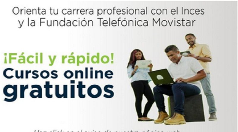 Inces y Telefónica inician inscripciones para cursos gratuitos en línea