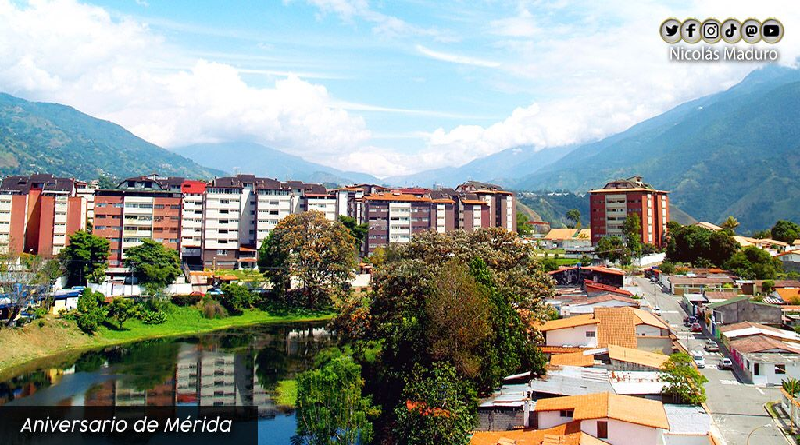 Venezuela celebra 463 años de fundación de la ciudad de Mérida