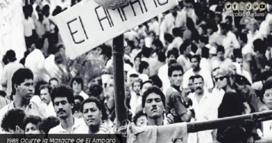 Venezuela honra memoria de los 14 pescadores asesinados en El Amparo en el estado Apure