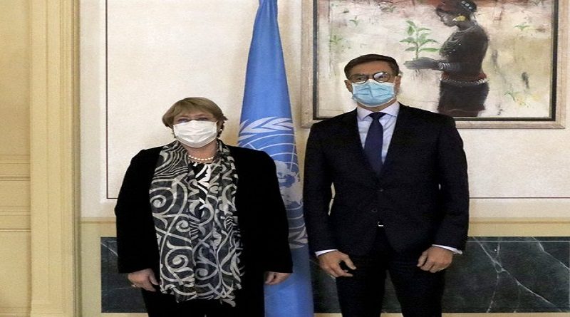 Canciller Félix Plasencia sostiene encuentro con Michelle Bachelet en Ginebra