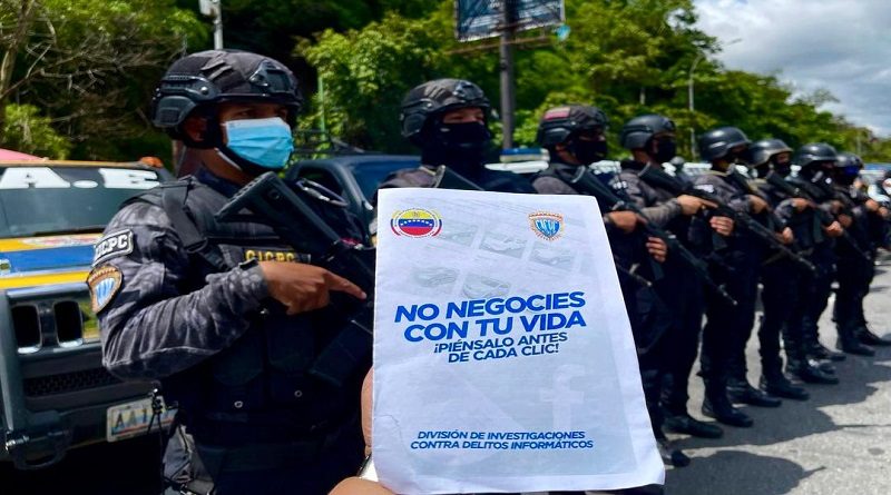 Funcionarios del Cicpc desplegados para concientizar a la población sobre estafas en redes sociales