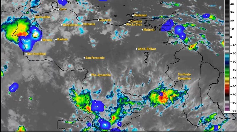 Inameh peve abundante nubosidad con lluvias en gran parte del territorio nacional
