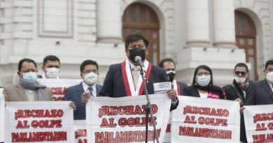 Protestas en Perú contra el Congreso por presunto intento de “golpe parlamentario" al Presidente Pedro Castillo