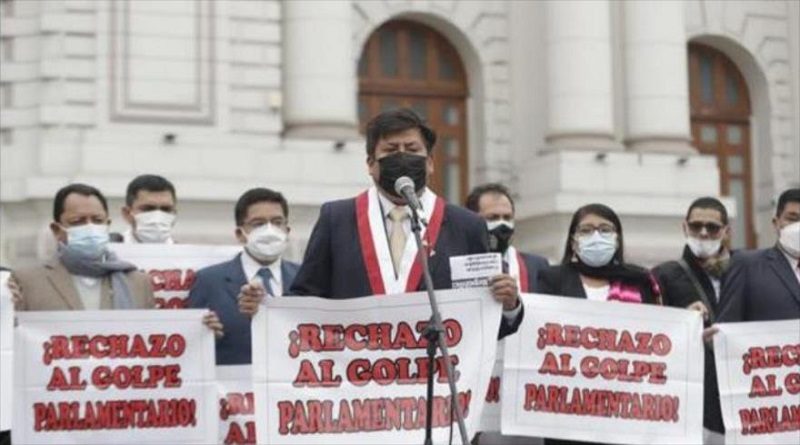 Protestas en Perú contra el Congreso por presunto intento de “golpe parlamentario" al Presidente Pedro Castillo