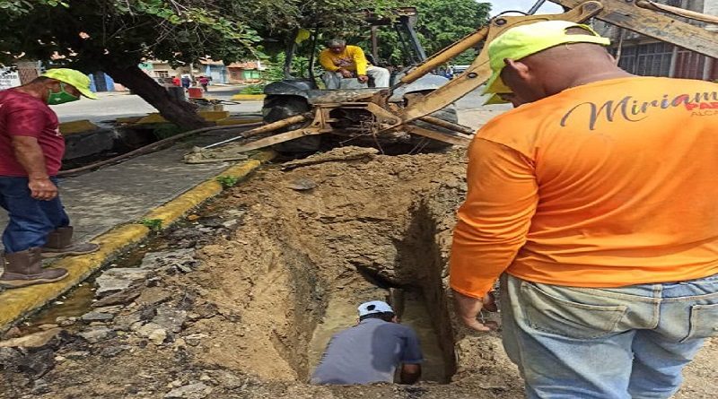 Plan 200 Carabobo continúa rehabilitación de colectores de aguas servidas en sectores de Cagua