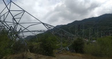 Denuncian actos vandálicos ante colapso de una torre de la línea 115kv en Nueva Esparta
