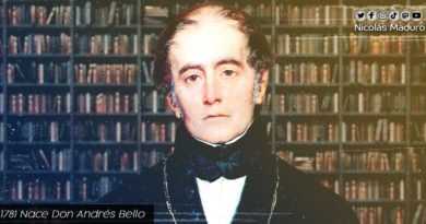 Venezuela celebra 240 años del natalicio de Don Andrés Bello, maestro del padre Libertador