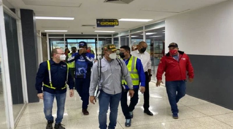 BAER supervisa labores de reahabilitación del Aeropuerto Internacional G/D José Antonio Anzoátegui en Barcelona