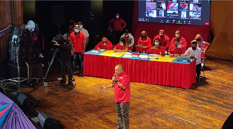 Diosdado Cabello se reunió con la maquinaria del PSUV para afinar estrategias con miras al triunfo del 21N