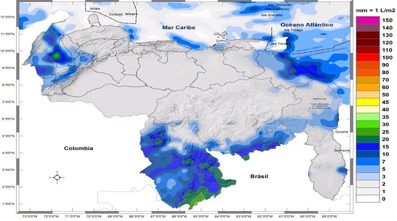 Pronostican escasas precipitaciones en el país