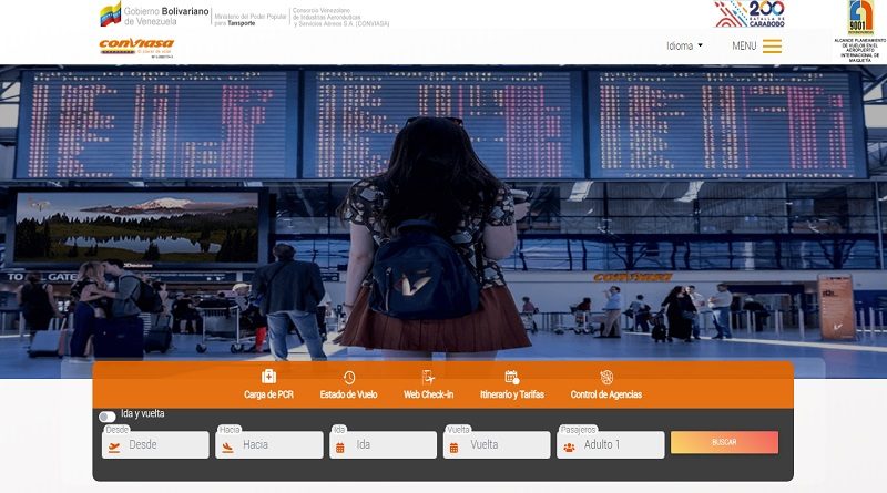 Portal de Conviasa estará inoperativa por actualización