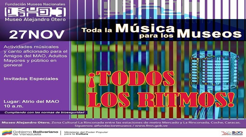 Museo Alejandro Otero se llenará de música este 27 de noviembre