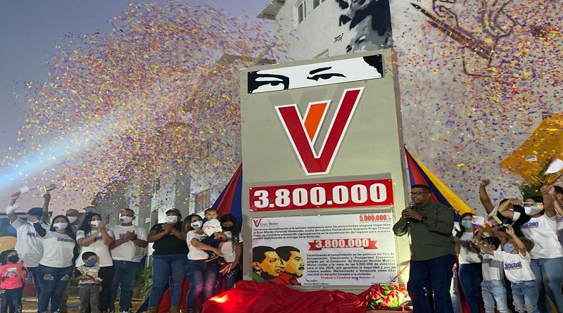Hito 3.800.000 de la GMVV develado en Lara