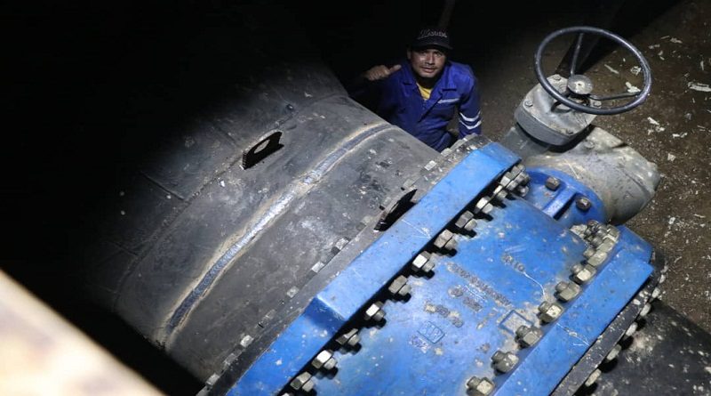 Culminan reparaciones de tubería de aducción principal del Sistema Tuy III