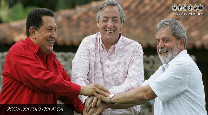 Presidente Maduro recuerda cuando el comandante Chávez, Lula, Tabaré y Kirchner derrotaron hace 16 años el ALCA