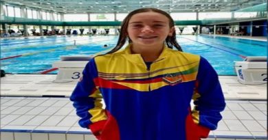 Nadadora María Victoria Yegres obtiene oro en natación 800 metros en Juegos panamericanos Junior Cali 2021