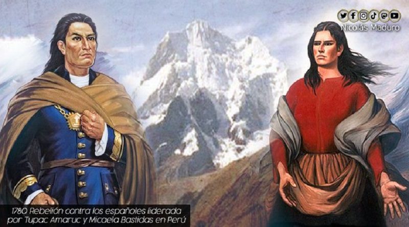 Venezuela recuerda gesta emancipadora de líderes Túpac Amaru y Micaela Bastidas