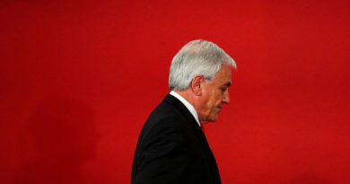 El presidente de Chile, Sebastián Piñera, en el palacio La Moneda, el lunes 28 de octubre 2019 (Esteban Felix/AP)