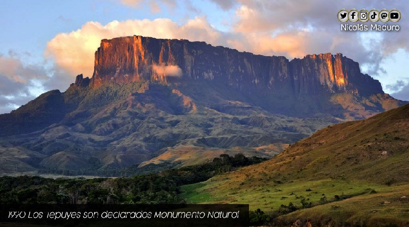 Presidente Maduro celebra 31 aniversario de la declaración de los Tepuyes como Monumento Natural de Venezuela
