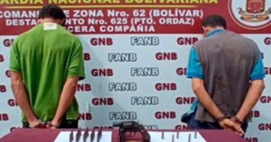 Incautan fusiles y más de mil cartuchos en Anzoátegui