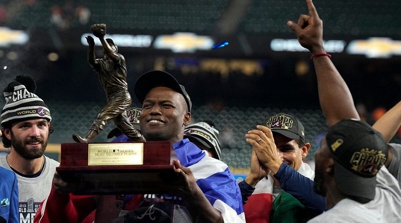 Jorge Soler fue elegido Jugador Más Valioso de la Serie Mundial