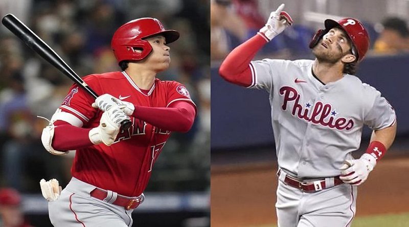Shohei Ohtani y Bryce Harper fueron elegidos los Más Valiosos de las Grandes Ligas