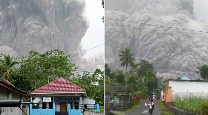 Volcán entra en erupción en Indonesia y mata al menos a una persona con enorme nube de humo y cenizas ardientes