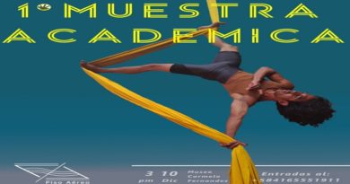 Presentarán muestra académica de la Compañía de Danza Aérea “Piso Aéreo" en Yaracuy