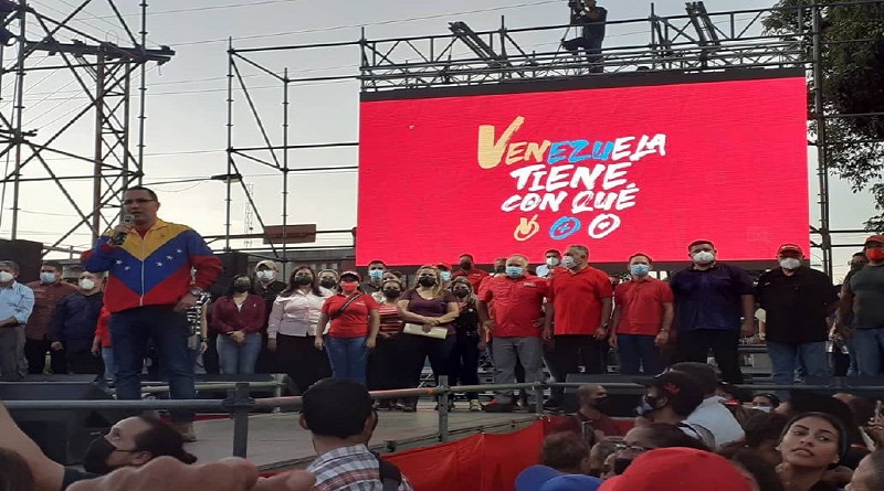 En medio de multitudinaria presencia popular: Jorge Arreaza inscribe ante CNE la candidatura de la Patria para la Gobernación de Barinas