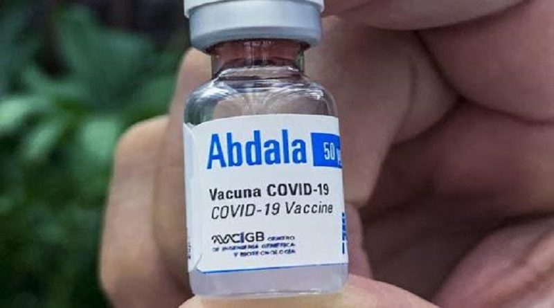Aprueban uso de vacuna Abdala en San Vicente y las Granadinas