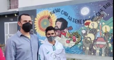 Coche se expresa en el concurso "Muralismo, paisajismo y batalla comunicacional"