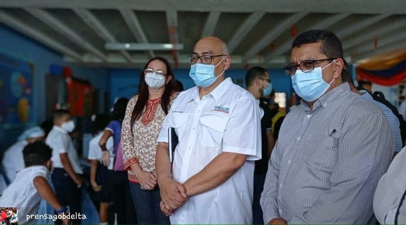 Activan jornadas de vacunación en 100 centros escolares de Delta Amacuro