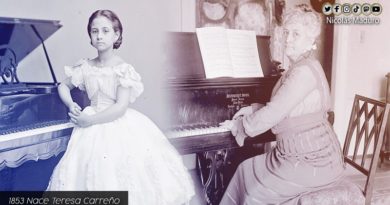 Venezuela recuerda legado de Teresa Carreño a 168 años de su natalicio