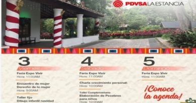 PDVSA La Estancia publica programación cultural para este 3, 4 y 5Dic