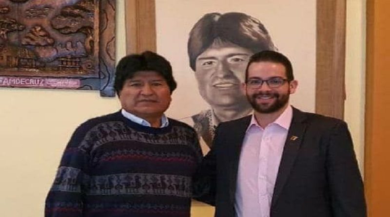 Embajador Trómpiz sostiene encuentro con presidente del Movimiento al Socialismo y líder indígena Evo Morales en Bolivia