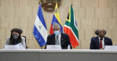 Venezuela y Sudáfrica ratifican su solidaridad con Nicaragua