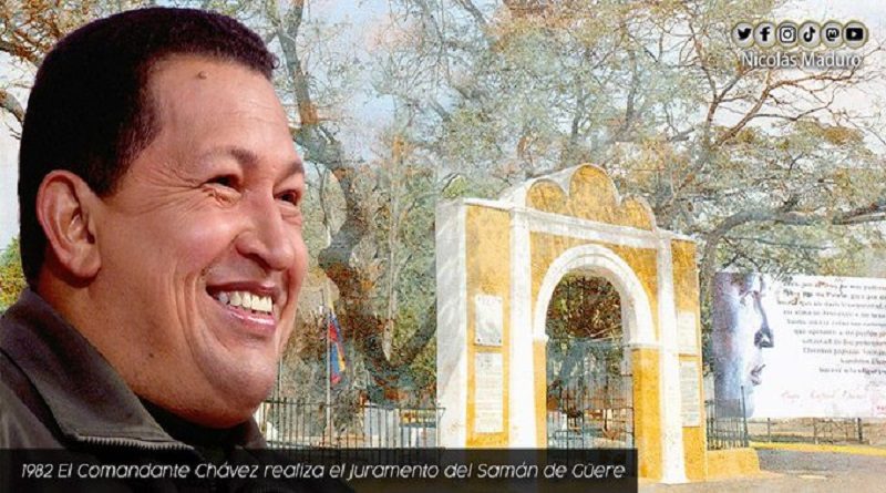 Jefe de Estado rememora juramento del Samán de Güere que selló el inicio de la Revolución