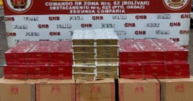 GNB detiene a sujeto tras incautarle 2 mil 500 cajetillas de cigarrillos sin permisología