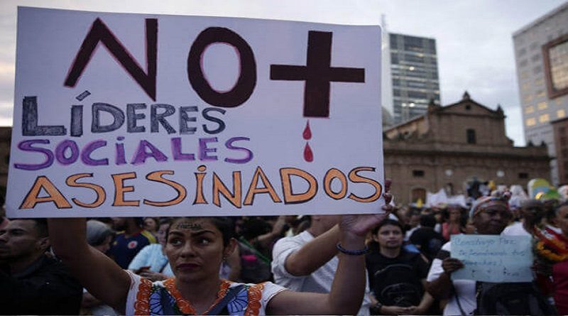 Asesinan líder campesino en Colombia y asciende a 165 muertes en 2021