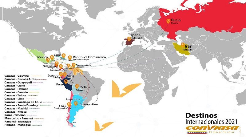 Conviasa expandirá conexiones nacionales e internacionales en 2022