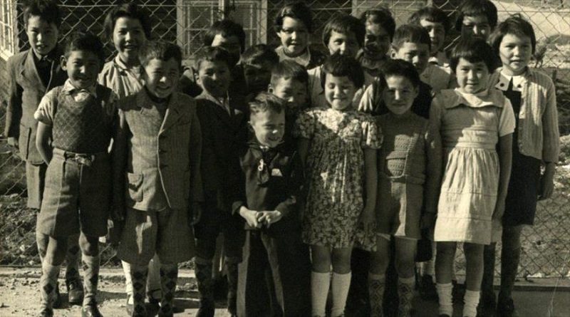 Un grupo de los 311 niños daneses utilizados en los experimentos secretos de investigación apoyados por la CIA.   