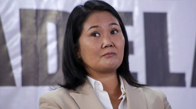Keiko Fujimori durante una conferencia de prensa, en Lima, Perú, 10 de junio de 2021 (Liz Tasa / Reuters)