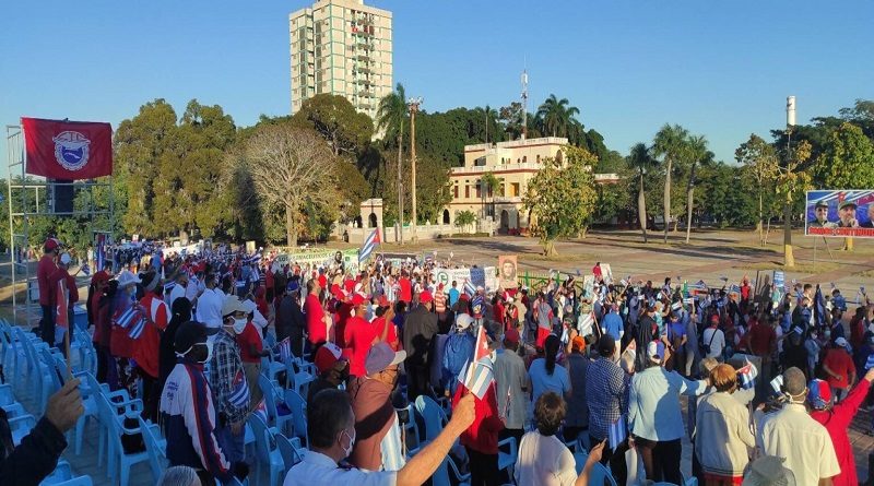 Gran marcha patriótica realizan en Cuba en apoyo al proceso socialista