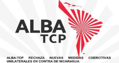 ALBA-TCP rechaza nuevas medidas coercitivas unilaterales e ilegales de EE.UU. y Unión Europea contra Nicaragua