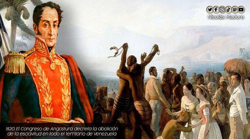 Venezuela conmemora los 202 años de la abolición de la esclavitud