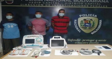 Detienen a funcionarios por robo de equipos del Hospital Militar de Caracas