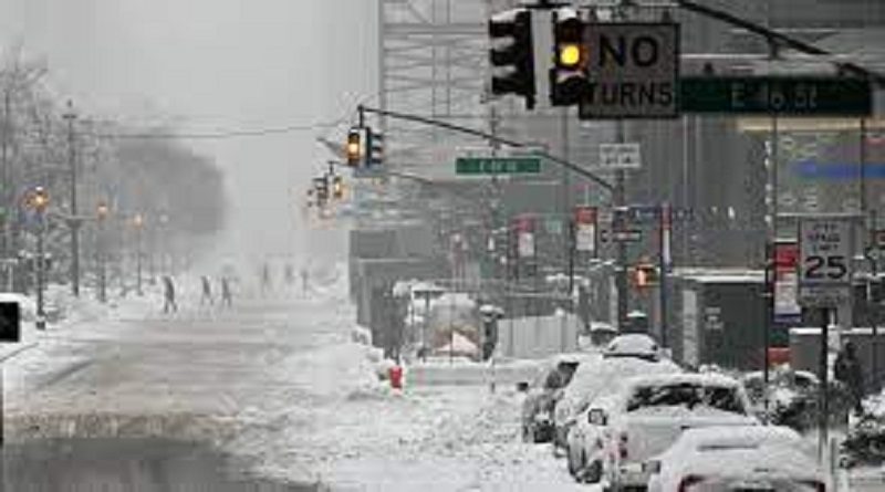 Ciudad de Nueva York y Boston afectadas por ciclón bomba de la tormenta invernal